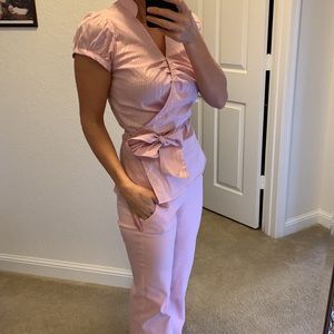 Express design size S pink and silver NWOT